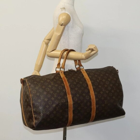 LOUIS VUITTON Monogram Keepall Bandouliere 60 Boston Bag - Picture 1 of 15